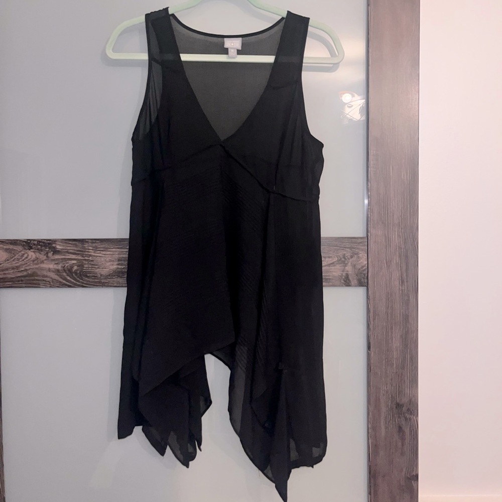 Converse One Star Women Black Sleeveless Blouse Size M